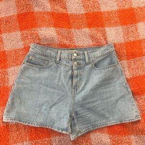 Madewell Blue Jean Shorts High-Waisted Cut-Off
